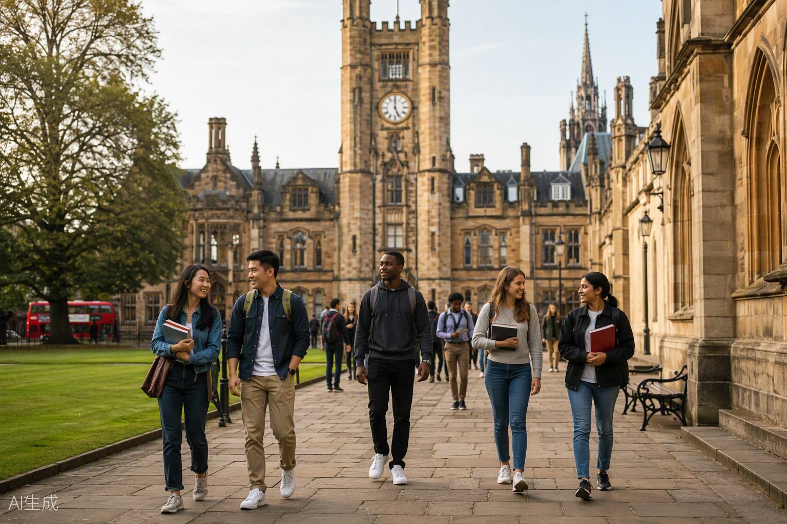 Study in the UK — university campus